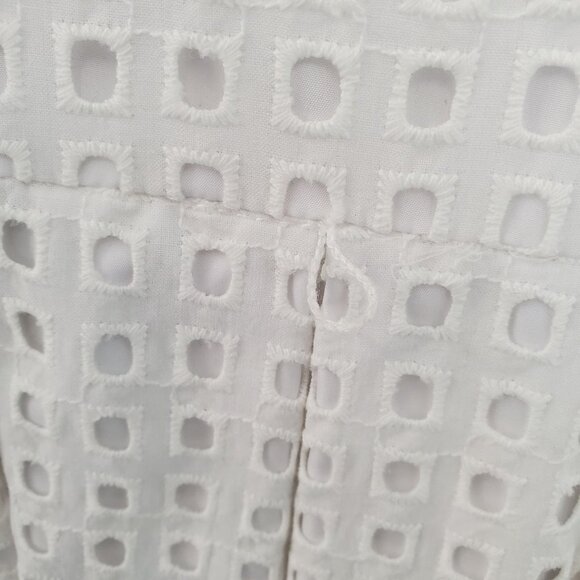 Calvin Klein Eyelet Embroidery Sleeveless A-line Dress - Picture 5 of 12